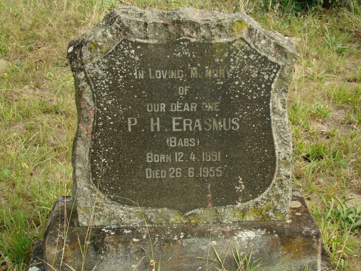 ERASMUS P.H. 1891-1955