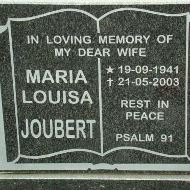 JOUBERT Maria Louisa 1941-2003