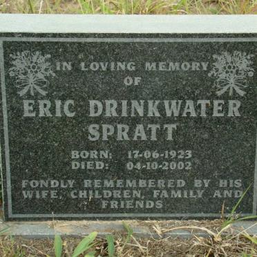 SPRATT Eric Drinkwater 1923-2002