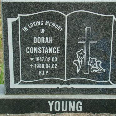 YOUNG Dorah Constance 1947-1989