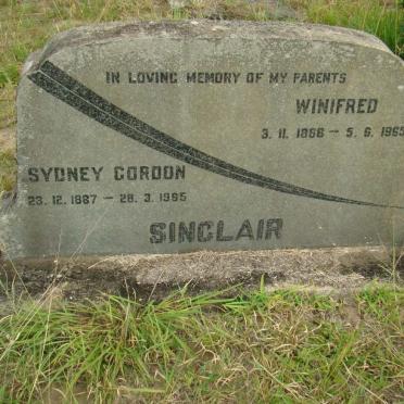 SINCLAIR Sydney Gordon 1887-1965 &amp; Winifred 1886-1965