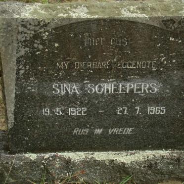 SCHEEPERS Sina 1922-1965