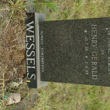 WESSELS Henry Gerald 1929-1985