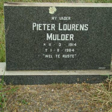 MULDER Pieter Lourens 1914-1984