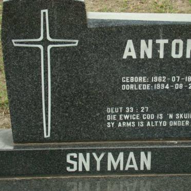 SNYMAN Anton 1962-1994