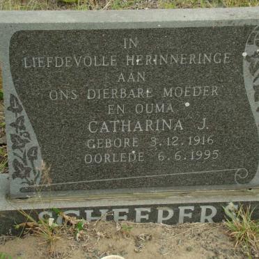 SCHEEPERS Catharina J. 1916-1995