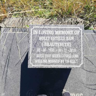 RAW Molly Estelle nee BRAUTESETH 1933-2018