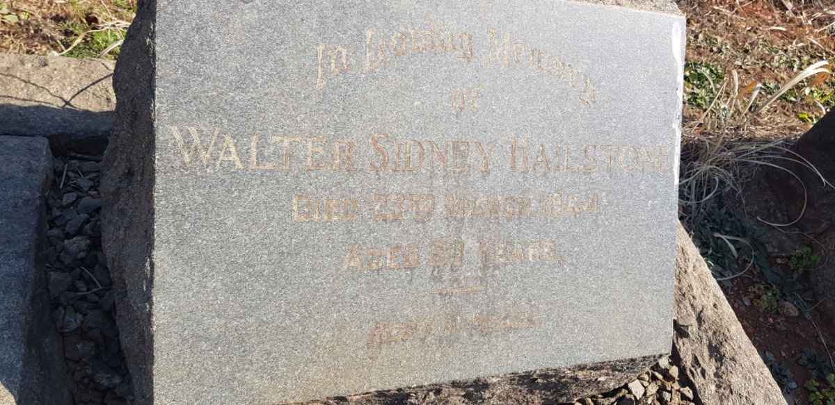 HAILSTONE Walter Sidney -1944 &amp; Florence 1891-1969