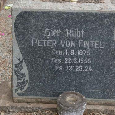 FINTEL Peter, von 1875-1955