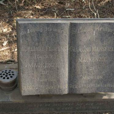 MACKENZIE Cramond Mansfield -1967 &amp; Adelaide Florence -1966