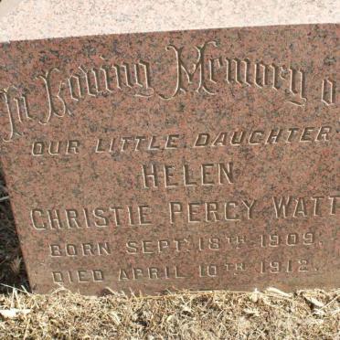 WATT Christie Percy 1909-1912