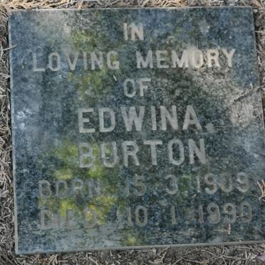 BURTON Edwina 1909-1990