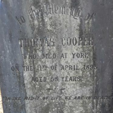 COOPER Thomas -1893