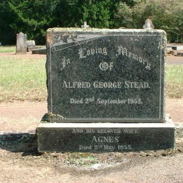 STEAD Alfred George -1952 &amp; Agnes -1955