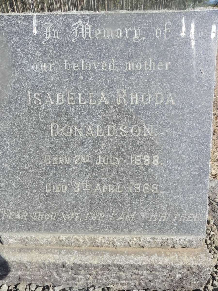 DONALDSON Isabella Rhoda 1888-1969