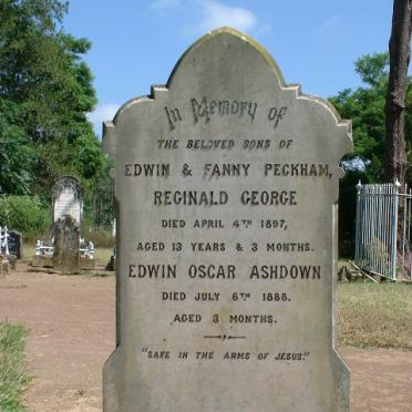 PECKHAM Edwin Oscar Ashdown -1888 :: PECKHAM Reginald George -1897