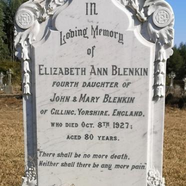 BLENKIN Elizabeth Ann -1927