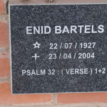 BARTELS Enid 1927-2004