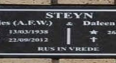 STEYN A.F.W. 1938-2012 &amp; M.E.C. 194?-