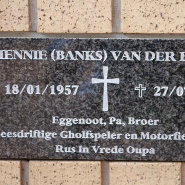 BANK Hennie, van der 1957-2014