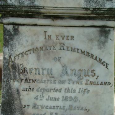 ANGUS Henry -1898