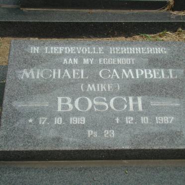 BOSCH Michael Campbell 1919-1987