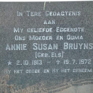 BRUYNS Annie Susan nee ELS 1913-1972