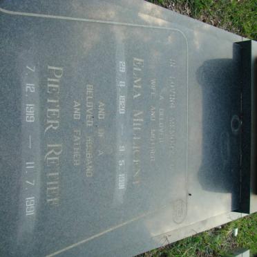 CASTELYN Pieter Retief 1919-1991 &amp; Elma Millicent 1920-1991