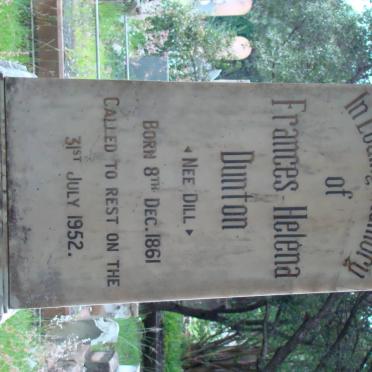 DUNTON Frances Helena nee DILL 1861-1952