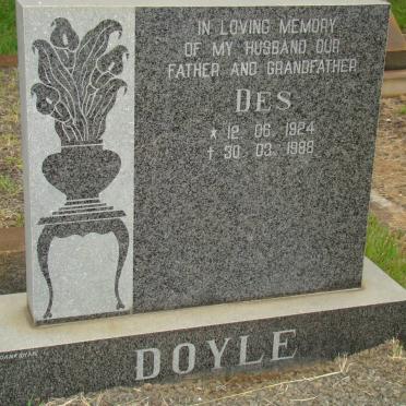 DOYLE Des 1924-1988