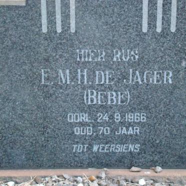 JAGER E.M.H., de -1966