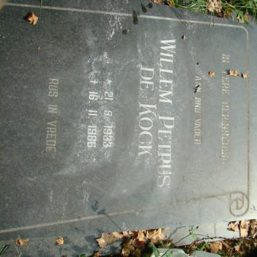 KOCK Willem Petrus, de 1933-1986