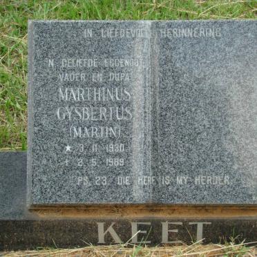 KEET Marthinus Gysbertus 1930-1989