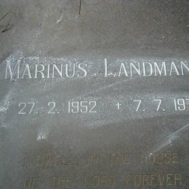 LANDMAN Marinus 1952-1978
