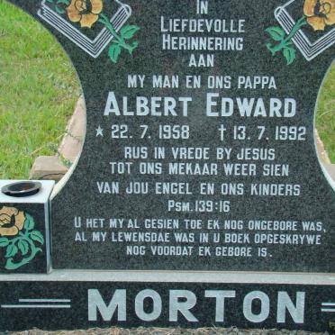 MORTON Albert Edward 1958-1992
