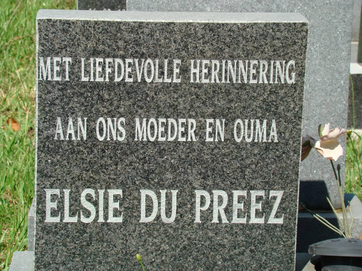 PREEZ Elsie, du