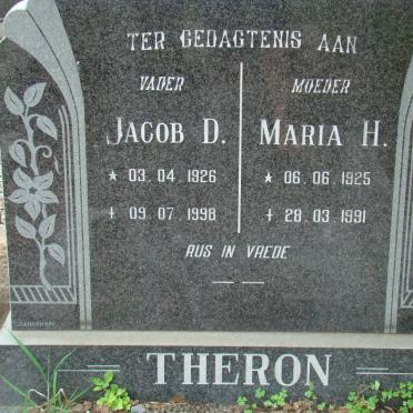 THERON Jacob D. 1926-1998 &amp; Maria H. 1925-1991