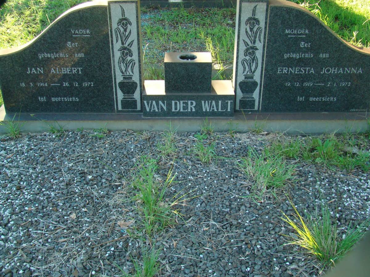 WALT Jan Albert, van der 1914-1972 &amp; Ernesta Johanna 1919-1972