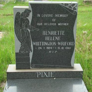 WRIFORD Henriette Helene, Whittington 1924-1983