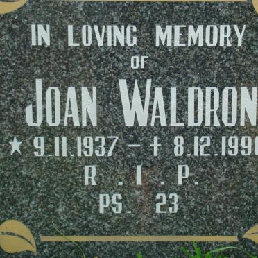 WALDRON Joan 1937-1990