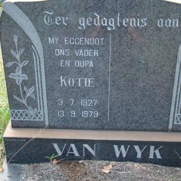 WYK Kotie, van 1927-1979
