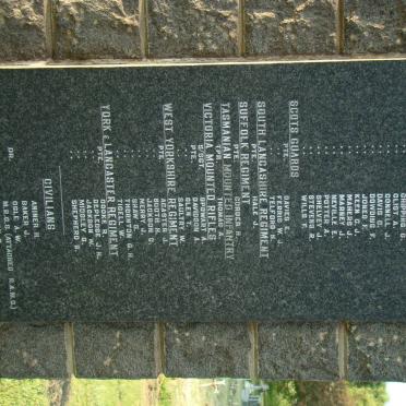 8. Memorial to British Officers &amp; Men who died in No. 1 Stationary Hospital at Charlestown 