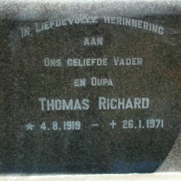 ? Thomas Richard 1919-1971