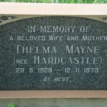 ? Thelma Mayne nee HARDCASTLE 1929-1973