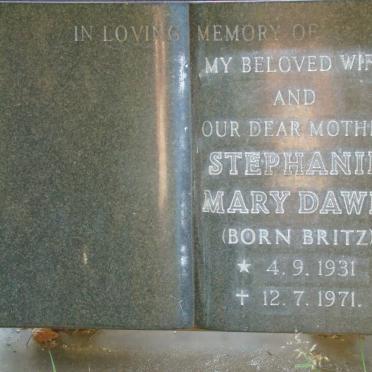 ? Stephanie Mary Dawn nee BRITZ 1931-1971