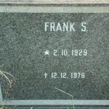 ? Frank S. 1929-1976