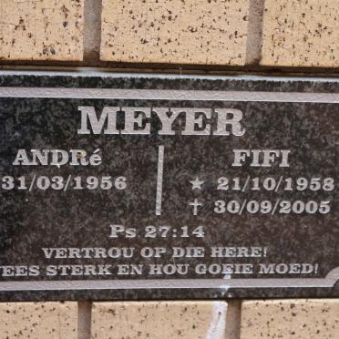 MEYER Andre 1956- &amp; Fifi 1958-2005