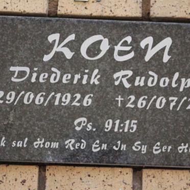 KOEN Diederik Rudolph 1926-2004