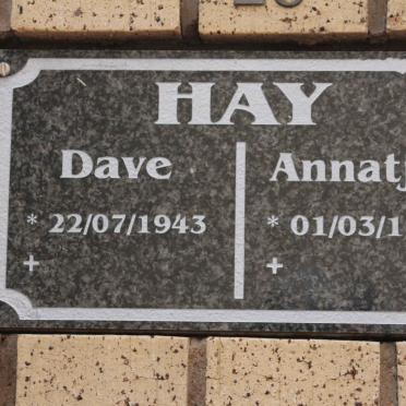 HAY Dave 1943- &amp; Annatjie 1947-