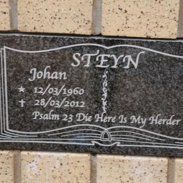 STEYN Johan 1960-2012